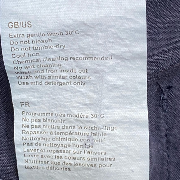 BNWT Olsen Mona Straight High waistline size 4 (34) Linen Blend Pants - Picture 7 of 16